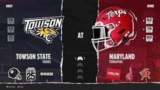 Towson Tigers vs Maryland Terrapins  Week 1 Game 23  College Football 25 [upl. by Lorie]