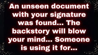 🔥 An Unseen Document with Your Signature Was Found The Backstory Will Blow Your Mind ✍️🕶️ [upl. by Ferne]