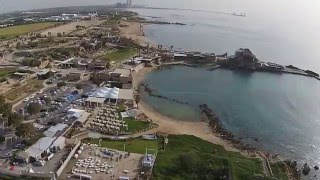 Caesarea NW Aerial View BibleWalkscom [upl. by Costanzia]