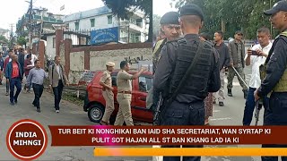 Tur beit ki nonghikai SSA ban iaid sha secretariat wan syrtap ki pulit SOT ban khanglad ha All ST [upl. by Yekcaj]