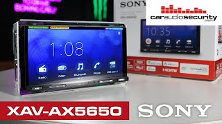 Sony XAVAX5650D CarPlay amp Android Auto Car Stereo  Car Audio amp Security [upl. by Ahsinit]