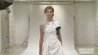 Reem Acra Bridal Spring 2011  Videofashion Daily [upl. by Attej496]