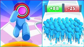 Count master 3D vs Layer Man 3D🟣❤️😊😊❤️🟣Max Levels New Update Gameplay i15max pro [upl. by Irotal]