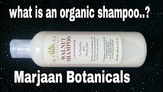 Marjaan Botanicals organic walnut shampoo review Informative video [upl. by Anelat]