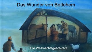 Weihnachtsgeschichte Das Wunder von Betlehem Maria und Josef Jesuskind in der Krippe Biblisch [upl. by Araas]