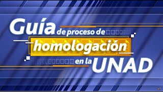 Guia del proceso de Homologación [upl. by Nanfa69]