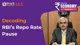 RBI Keeps Repo Rate Unchanged At 65  What Is Repo Rate  Reasons For Repo Rate Pause UPSC 2023 [upl. by Celestia]