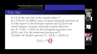 THE HELTONHOWE TRACE THE CONNESCHERN CHARACTER AND QUANTIZATION [upl. by Haimerej54]