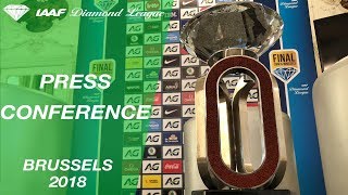 Brussels 2018 Press Conference  IAAF Diamond League [upl. by Mayhs963]