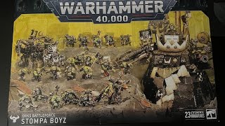 Orks Battleforce  Stompa Boyz box Unoxing [upl. by Winstonn]