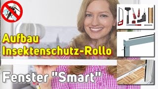 FliegengitterRollo für Fenster SMART  Montage Video [upl. by Aenotna]