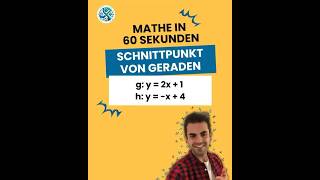 Die einfachste Methode den Schnittpunkt von Geraden zu berechnen – Mathe war noch nie so simpel [upl. by Broderick]