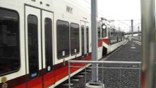 Portland MAX Green line bound for Portland City Center departing Clackamas Town Center [upl. by Hluchy297]