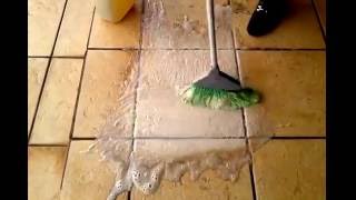 Amazing chemical cleaner for floor tiles with peroxide and baking soda [upl. by Umberto47]