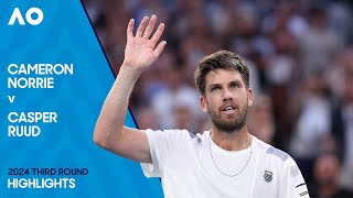 Cameron Norrie v Casper Ruud Highlights  Australian Open 2024 Third Round [upl. by Gudrin]