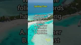 Spelling Time 491 spelling englishlearning englishvocabulary questions quiz [upl. by Rise]