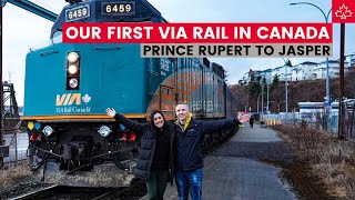 Travelling by Train in Canada Via Rail from Prince Rupert to Jasper [upl. by Eirrab]