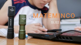 รีวิวไฟฉาย Mateminco SL02 1865018350 พร้อม usbport ที่ท่อ [upl. by Linnie]