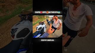 CHAPRI🥵 RIDER 😡NA THUK DIYA😱😲 PAR 😤😤shortsfeed zx10r motovlog [upl. by Elleniad]