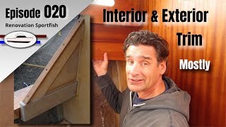 Interior amp Exterior wood trim window glass fitting  Boat Restoration EP020 2016 Part 2 [upl. by Ahseken12]