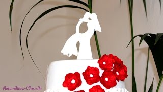 Hochzeitstorte AampM  Teil 2 Brautpaar selber herstellen  Figuren modellieren  Modelliermasse [upl. by Itirahc920]