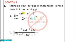 konsep dasar limit tak berhingga contoh 1 [upl. by Brett743]