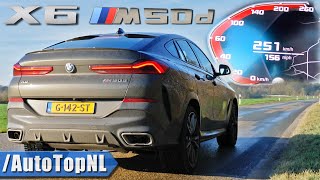 BMW X6 M50d G06  0251KMH  0156MPH  ACCELERATION amp TOP SPEED Dragy GPS by AutoTopNL [upl. by Fanechka347]