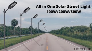 Automatic Solar Street Light Outdoor LED Street Lamp Waterproof for Home Garden Outdoor [upl. by Rehotsirk]