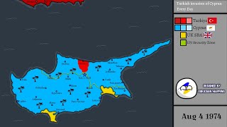 Turkish invasion of Cyprus Every Day 1974 [upl. by Yrok]