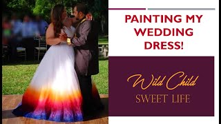 I Spray Painted My Wedding Dress [upl. by Isborne]