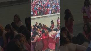 Holy Bath In Nepal🇳🇵Salinadi Madhavnarayan Sankhumela [upl. by Ydrah]