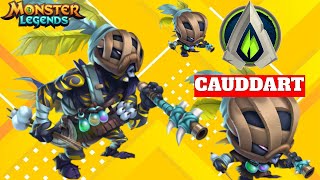 CAUDDART  REVIEW  Un cazador sigiloso  Monster Legends [upl. by Adlihtam637]