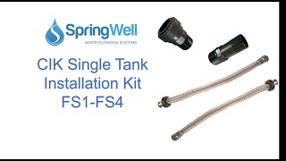 CIK Single tank Installation kit FS1 FS4 Systems [upl. by Eenattirb]