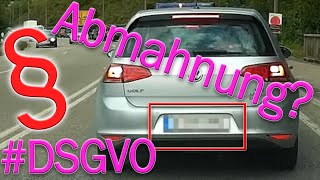 Abmahnung wegen sichtbarer Kennzeichen  7 Tricks Dashcam Aufnahmen zu verpixeln DSGVO konform [upl. by O'Doneven]