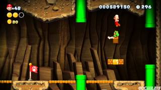 New Super Mario Bros U Playthrough Part 3  LayerCake Desert Part 1 of 2 [upl. by Lebana]