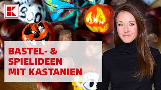 Basteln mit Kastanien 6 einfache Ideen für den Herbst  FamilienMomente amp Mamiblock  Kaufland [upl. by Nolra]