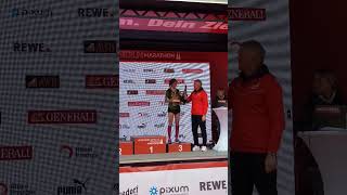 Dritter PlatzFranziska RENNECKE🇩🇪 bei den Frauen beim Generali Köln Marathon 2024 running köln [upl. by Agustin]