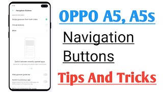 OPPO A5 A5s Navigation Buttons Setting Tips And Tricks [upl. by Anilys]