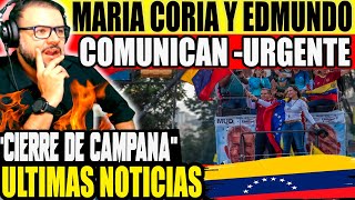 🔴 MARIA CORINA MACHADO Y EDMUNDO GONZALEZ COMUNICAN  Rueda de Prensa en Venezuela  En Vivo [upl. by Benjamin798]