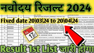 How to check JNV 20 result Navodaya ki merit list 2024 [upl. by Eseerahs]