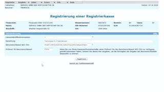 VideoTutorial RegistrierkassenAnmeldung bei FinanzOnline Teil 2 [upl. by Shig]