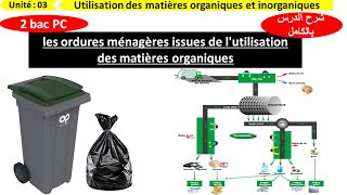 Les ordures ménagères issues de lutilisation des matières organiques 2bac درس كامل [upl. by Ardnek910]