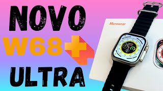 IWO W68 ULTRA MICROWEAR  SMARTWATCH DE 49MM TELA GIGANTE 22 NFC JOGOS E 105 MODOS DE ESPORTES [upl. by Averir]