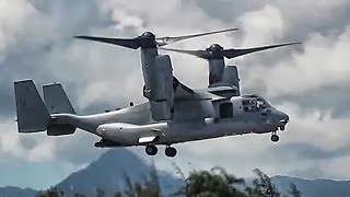 V22 Osprey TiltRotor Aircraft In Action • Compilation [upl. by Arved]