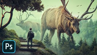 quotGiant Wildsquot Photo Manipulation  Photoshop Tutorial [upl. by Hilel]