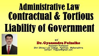 Contractual amp Tortuous Liability of Government Administrative Law [upl. by Florine]