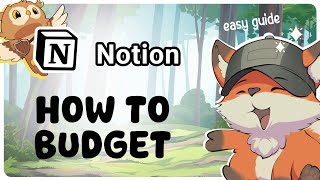 How to Budget in Notion  GuideG [upl. by Adlemy]