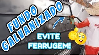 FUNDO GALVANIZADO em PORTÃO  Como APLICAR para evitar FERRUGEM [upl. by Catima]