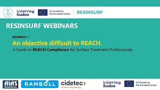 WEBINAR  A Guide to REACH Compliance for Surface Treatment Professionals [upl. by Aerdnas]