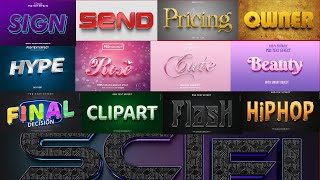 DOWNLOAD 200 3D Text Effect Generator PSD Photoshop FREE DOWNLOAD [upl. by Ajuna]